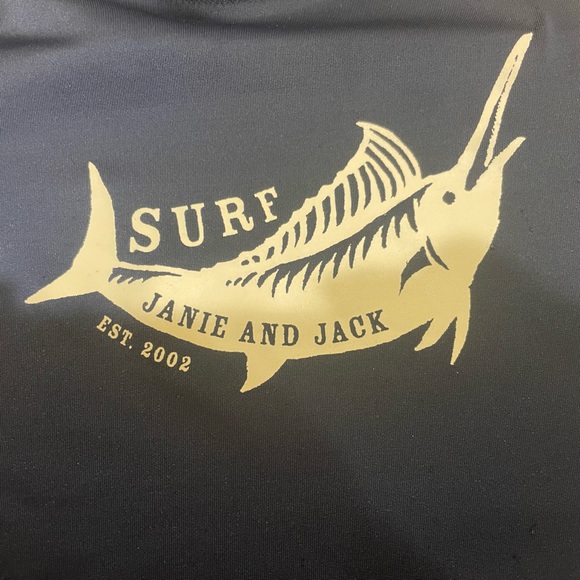 Jainie and Jack Navy Rash Guard Swim Shirt, Size 3 - Picture 3 of 4